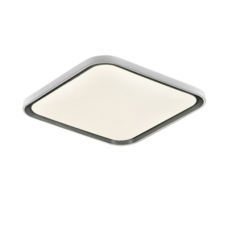 Geometric Contemporary Flush Mount Acrylic LED Ceiling Flush in White