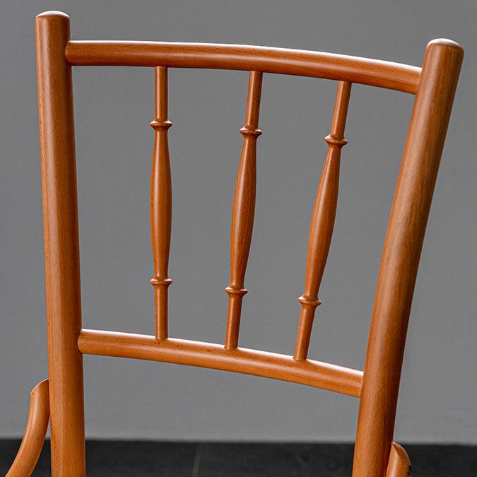 Silla tradicional de comedor sillas sin brazos con patas de madera para cocina