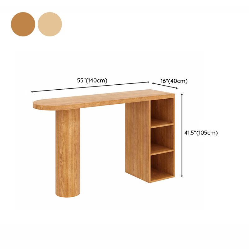 Contemporary Bar Set 1/2 Pieces Solid Wood Pub table with Upholstered Stools