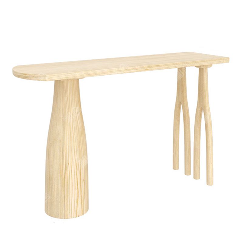 Contemporary Style Wood Bar Table 1/2 Pieces Bar Table Set for Home Use