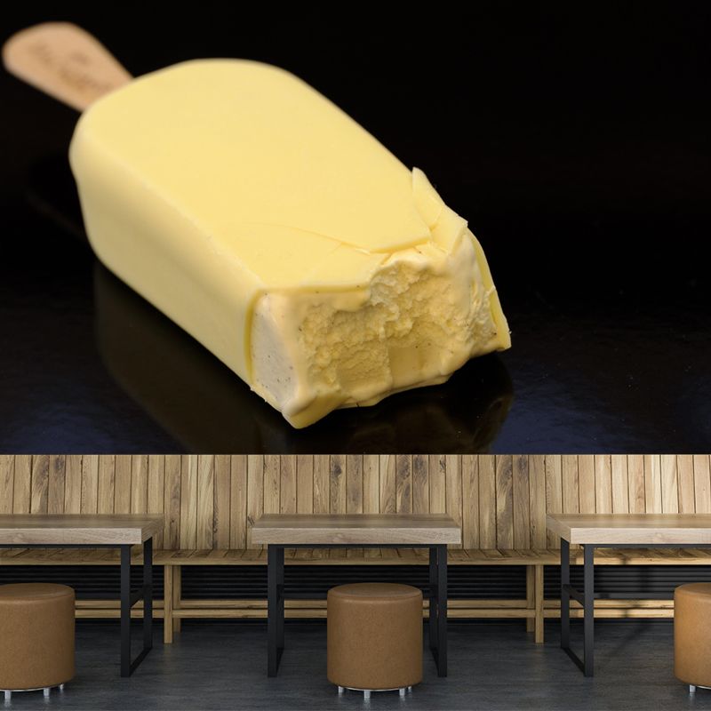 Customized Ice Cream Wall Mural Wallpaper Horizontal Photography Commerce Shop