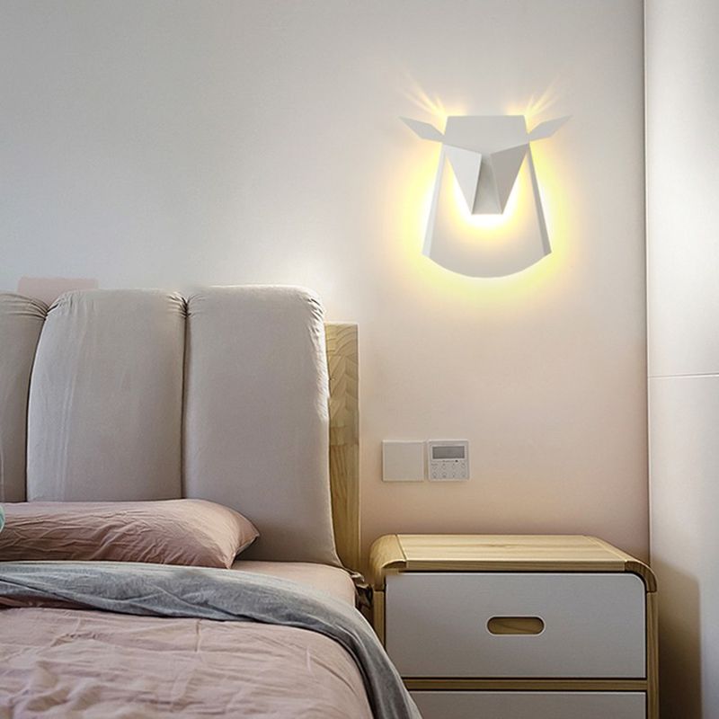 1-Light Geometric Wall Lighting Ideas Modern Style Metal Wall Mounted Light