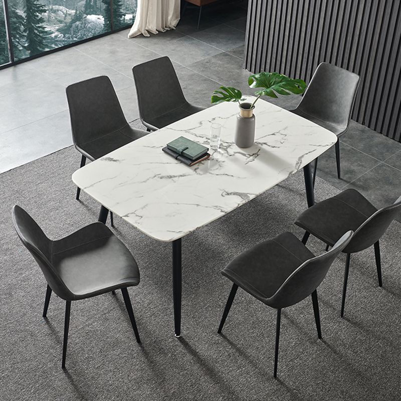 Indoor Rectangle 1/4/5/7 Pieces Dinette Set Stone Legs Dining Table Set
