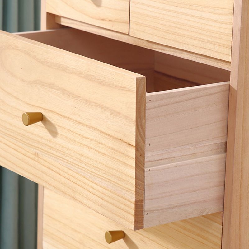 15.74" Wide Accent Chest with Straight Legs Contemporary Chest with 6 Drawers