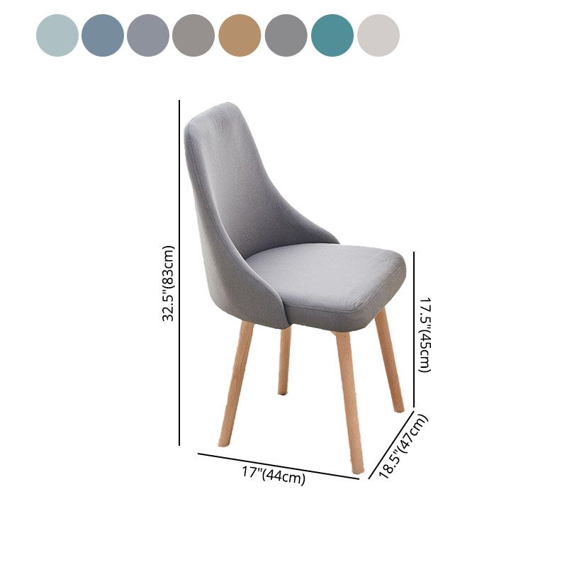 Parsons tapizados dormitorio contemporáneo del final mate de la silla lateral que cena la silla