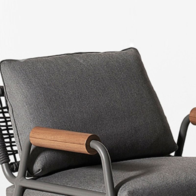 27.56" Wide Scandinavian Style Single Sofa Chair Fixed Back Arm Chair