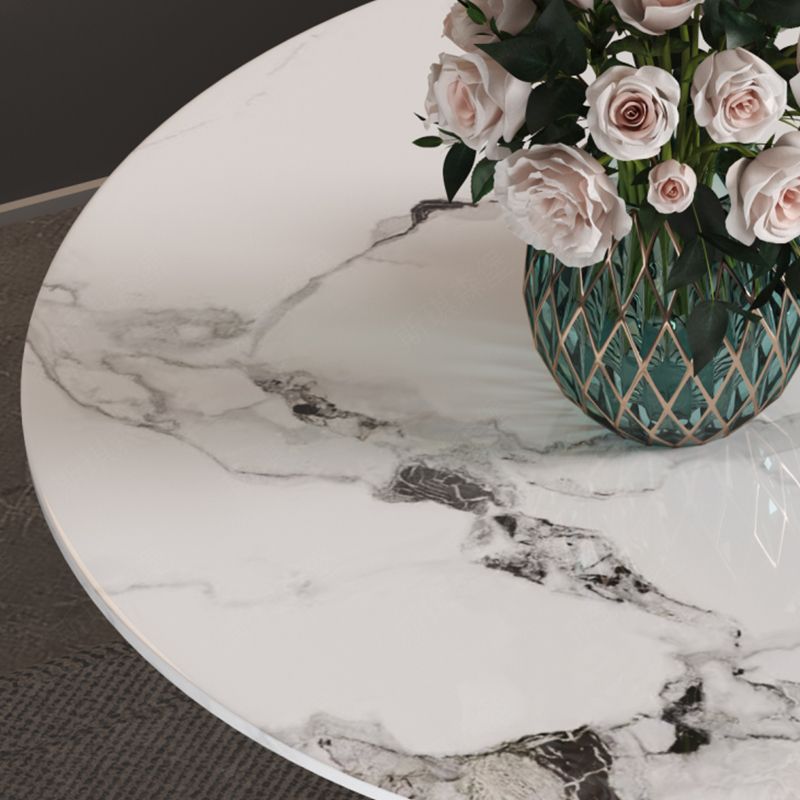 19"H Contemporary Corner Table Round Metal Accent Side Table