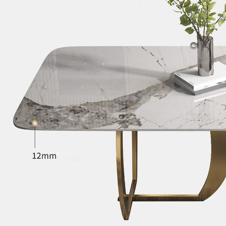 Designer Style Sintered Stone Top Dining Set Rectangle 1/2/5/7 Pieces Dining Table Set