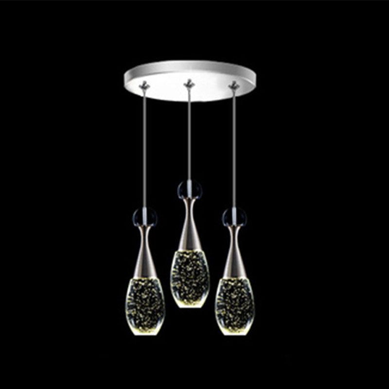 Minimalistische stijl traancluster hanglamp, metalen multi hanger plafondlamplicht