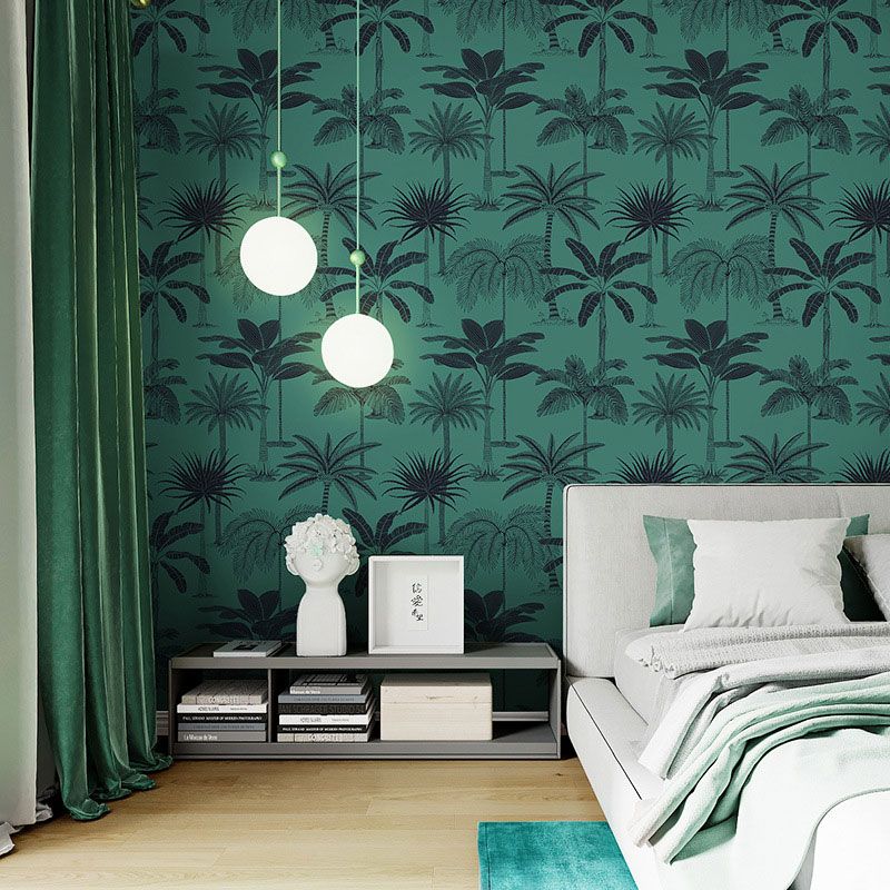 Naturfarbene Kokosnussbaum-Tapete, schmutzabweisende Wandverkleidung für Café-Dekoration, 33' L x 20,5" B