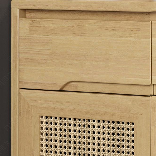 Contemporary Accent Cabinet with Drawers and Doors in Solid Wood