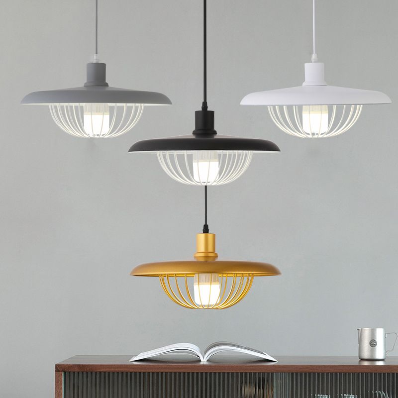 Moderner einfacher Stil 1 hellweiß/schwarz/gold/grau LED -Anhänger Beleuchtung für das Restaurant