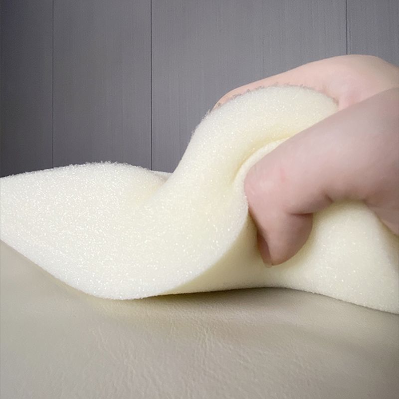 39"W Mid Century Modern Sofa Bed White Cushions Seating with Pillows