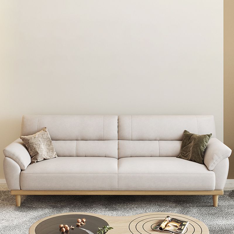 Stationary Stain Resistant Living Room Pillow Top Arm Standard Sofa