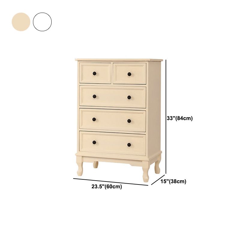 Modern Accent Cabinet with Drawers and Wooden Cabriole Legs Cabinet