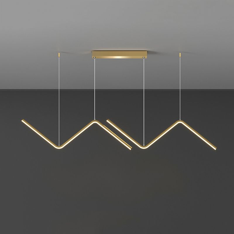 Golden/Black Kitchen Island Lighting Modern LED Ceiling Light for Home