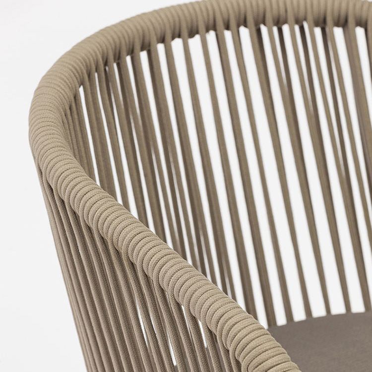 Outdoor Boho Dining Table Set 1/2/3/7 Pcs Metal and Stone Dining Set