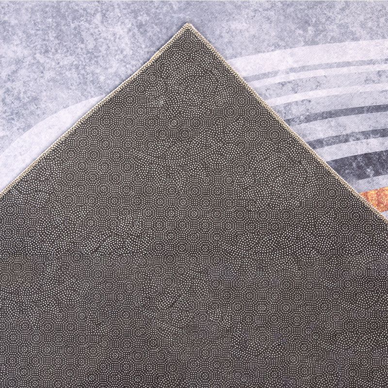 Creative Asymmetric Pattern Indoor Rug Modern Trendy Polyester Rug Easy Care Non-Slip Backing Area Carpet for Living Room