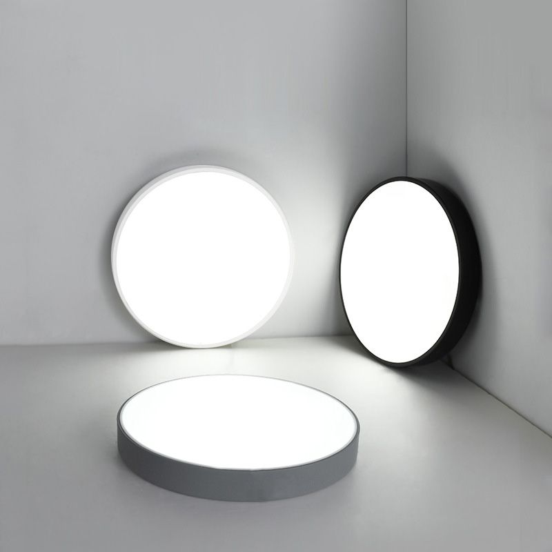 Modern Style Simple Flush Mount Ceiling Light with Acrylic Shade for Bedroom