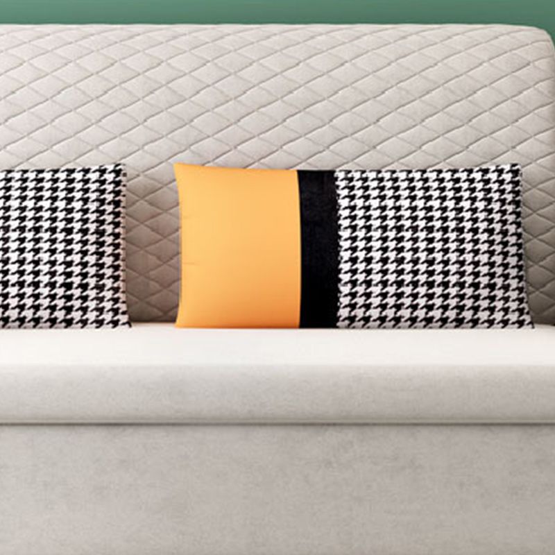 Reclining Square Arm Loveseat Modern Tight Back Bed Sofa Couch