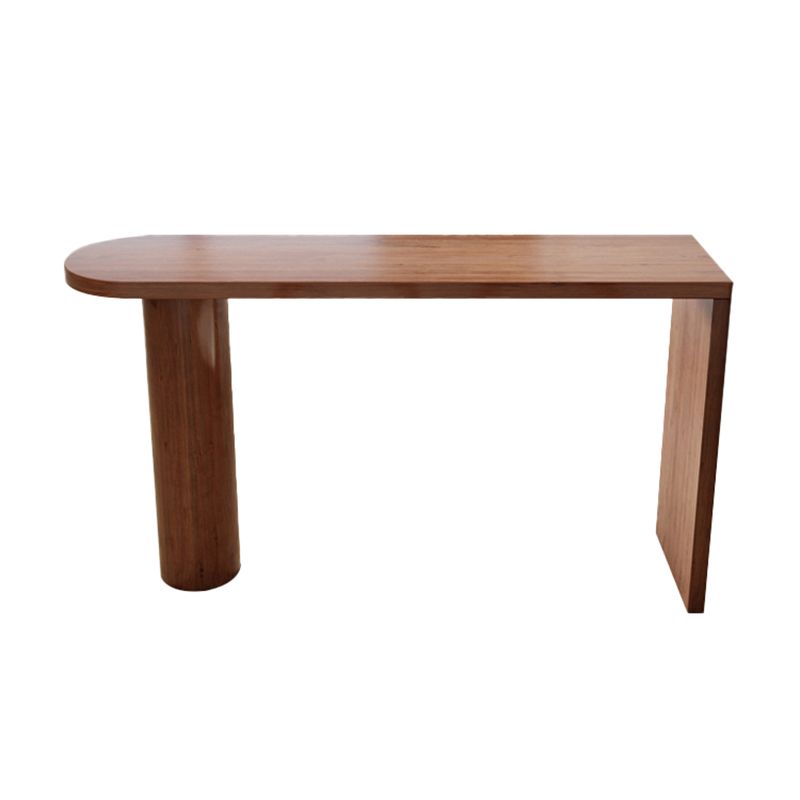 Mesa de barra de estilo industrial Madera de madera de madera Cilíndrica Mesa de pub para comedor para comedor