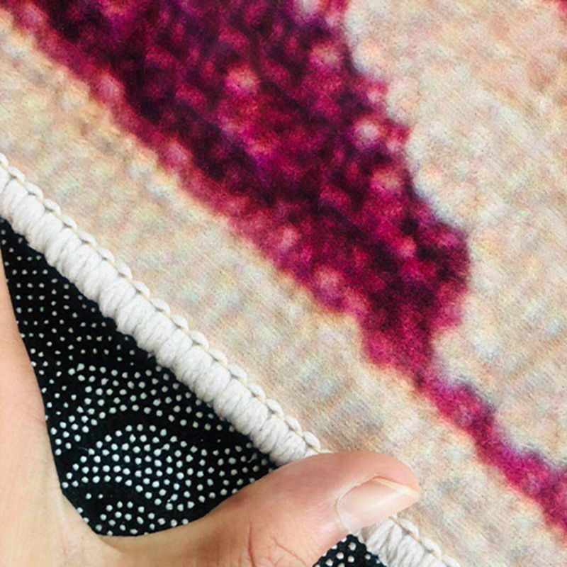 Gray Simple Rug Polyester Graphic Indoor Rug Washable Rug for Drawing Room