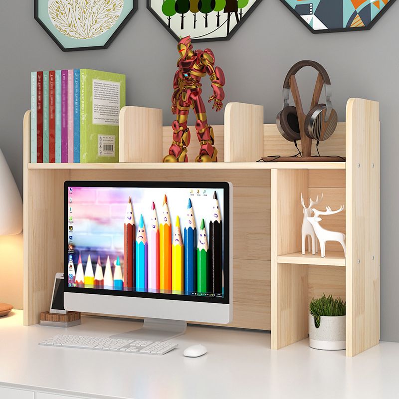 Skandinavischer geschlossener geometrischer Bücherregal natürlicher Kiefernholzbuchhandel