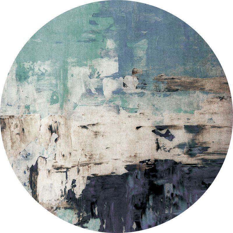 Gold Leaves Carpet Blending Modern Carpet Non-Slip Backing Carpet for Living Room