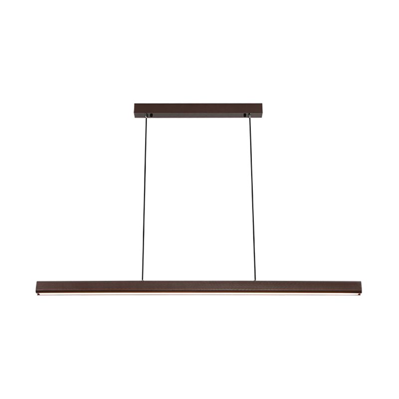 Minimalist Linear Island Pendant Lighting, 1-Light Acrylic Hanging Lights for Kitchen Island