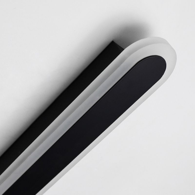 Strip Shape Wall Sconce Contemporary Wall Mounted Light Fixture for Sitting Room