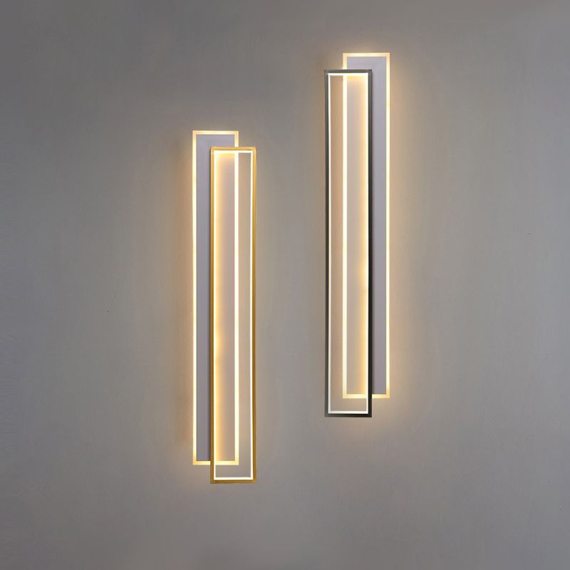 Stratizzazione dell'illuminazione di applique in metallo minimalista soggiorno a led lampada