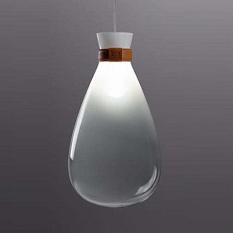 Lámpara de lámpara de lámpara de 1 luces de lámpara de gestión de vidrio ombre para el comedor