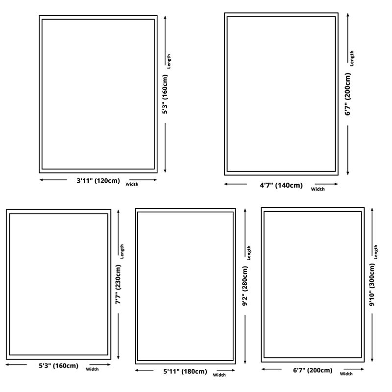 Mehrfarbiger kreativer Indoor-Teppich zeitgenössischer Grafikbereich Teppich Polyester Nicht-Schlupf-Backing Teppich für Wohnkultur
