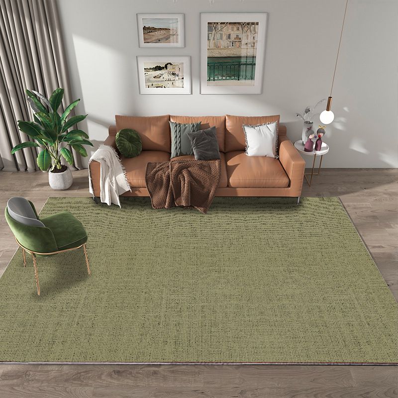 Blackish Green Graphic Rug Polyester Simple Rug Stain Resistant Rug for Living Room