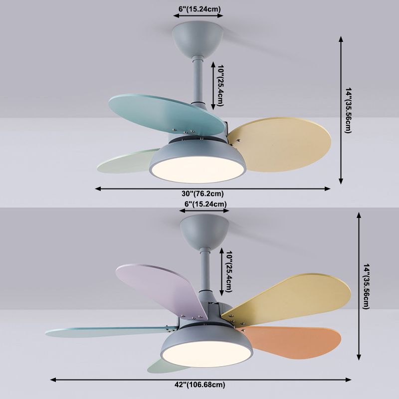 Lampe suspendue à la suspension de suspension en fer forgé pour les enfants LED Creative LED avec une teinte acrylique