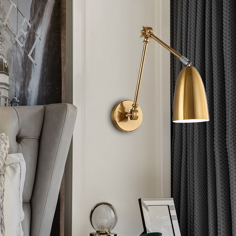 Modern Wall Lighting Fixtures Metal 1 Light Flush Mount Wall Sconce for Dining Room