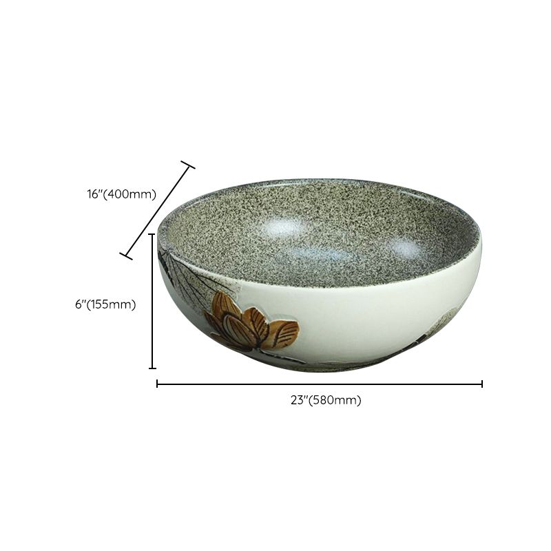 Porcelain Vessel Bathroom Sink Modern No Craftsmanship Vessel Bathroom Sink Only