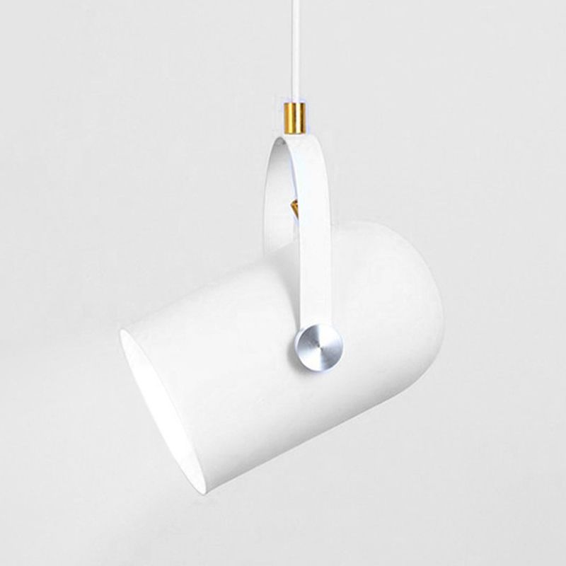 Macaroon Style Hanging Spotlights Single Bulb Modern Lighting Fixture with 47" Adjustable Suspension Wire