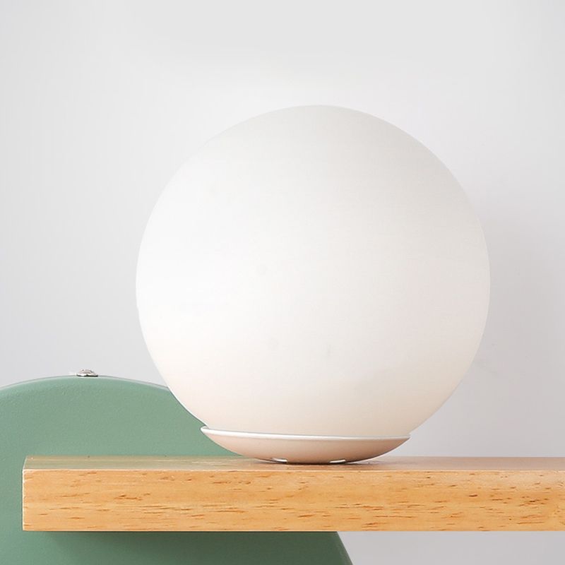 Ombra rotonda a 1 luce senza piante funce funce moderna illuminazione a parete in vetro semplice