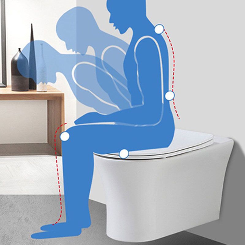 One Piece Elongated Toilet Bowl 0.8/1.58 GPF Ceramics Flush Toilet for Bathroom