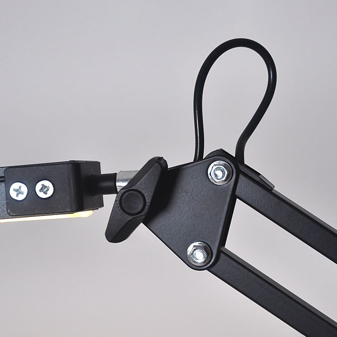 Lampada da scrivania a LED di apprendimento moderno in metallo lampada da tavolo singolo per camera da letto