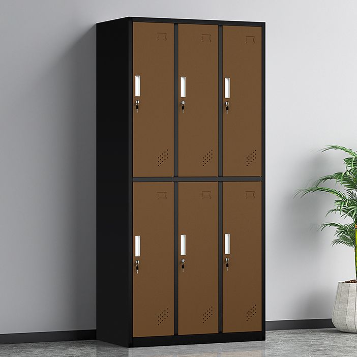 Contemporary Steel Storage Cabinet Non-Hanging Wardrobe Armoire