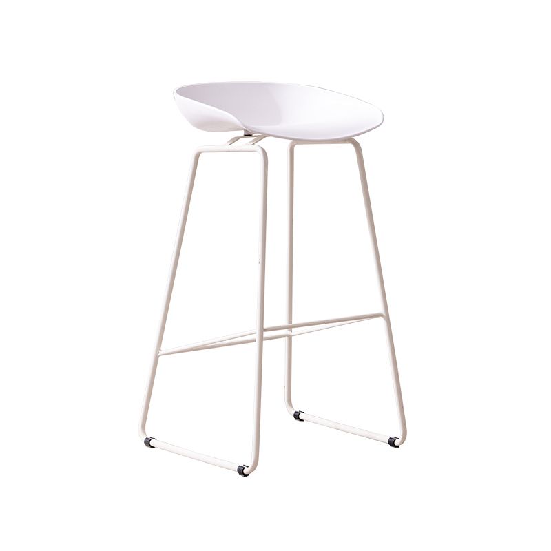 Scandinavian Style Bar-stool with Bucket Seat Counter Stool for Kitchen Bar