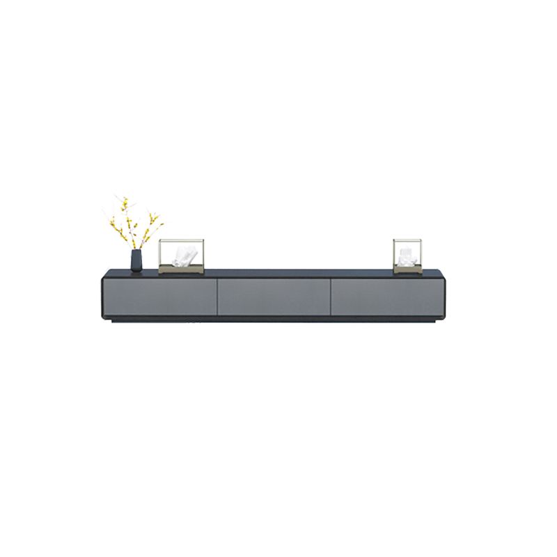 Wooden Enclosed Storage TV Stand Industrial Home TV Cabinet with Drawers