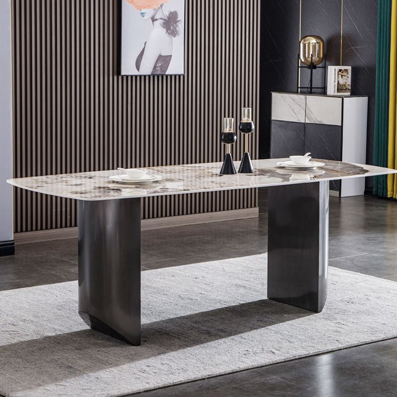 Glam Style Dinette Set for Home 1/2/3/5/6 Pieces Glossy White Dining Table Set