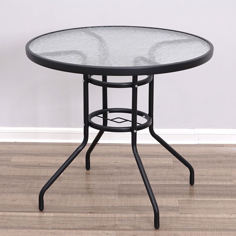 Contemporary Style Dining Set 1/3/4/5 Pcs Glass Top Dining Table Set