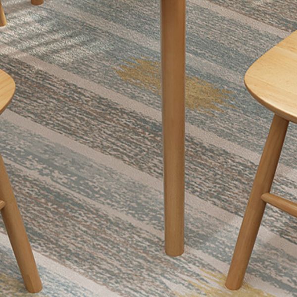 Modern Khaki Rectangle Shape Dining Set Solid Wood Standard Dining Set for Kitchen