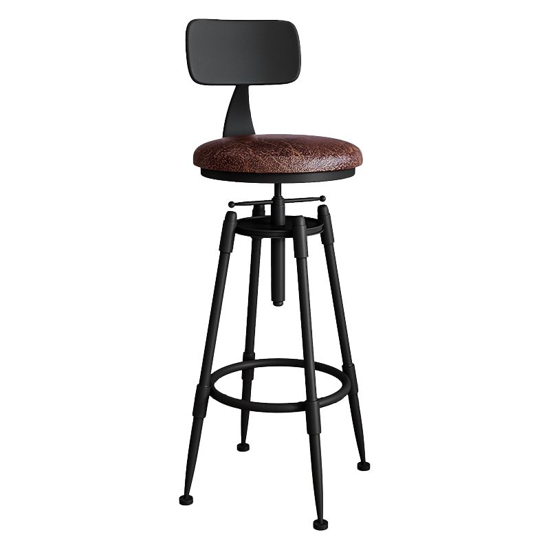Industrielle armlose hingelbare Counterhocker Iron Restaurant Barhocker mit Pedal