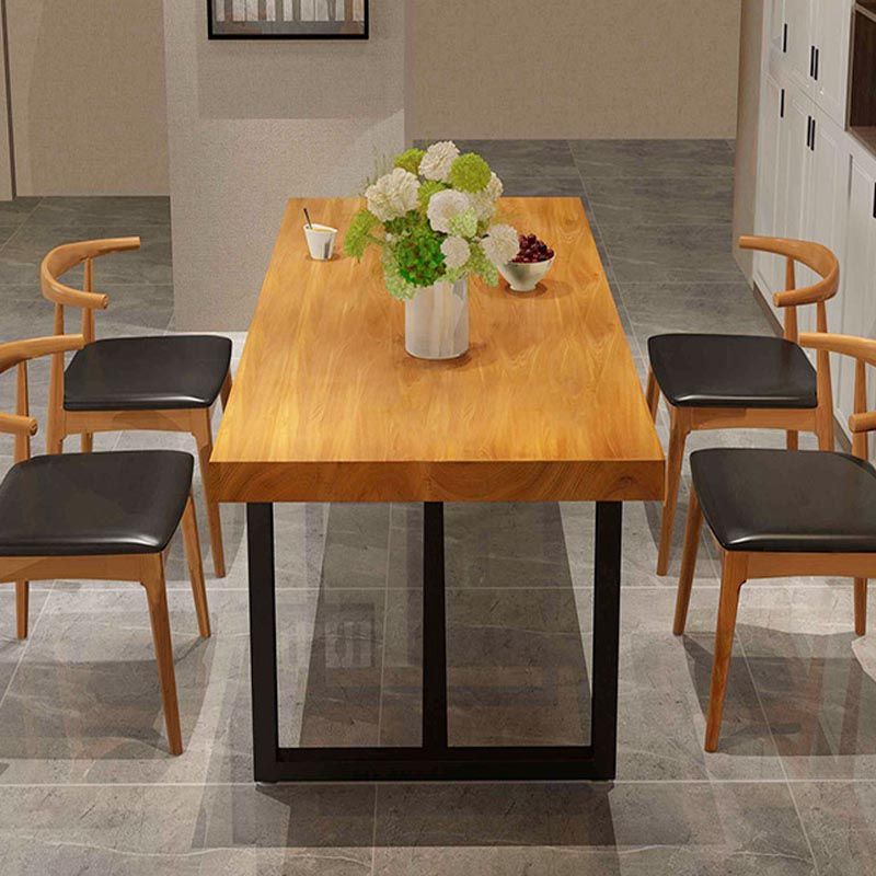 Modern 1/5 Pieces Dining Set Rectangle Wood Dining Table for Kitchen Dining Room