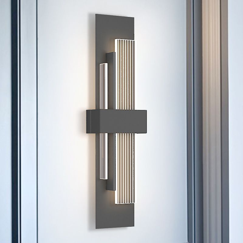 Luz de pared rectangular novedosa apliques modernas acrílico sala de estar LED luz montada de pared